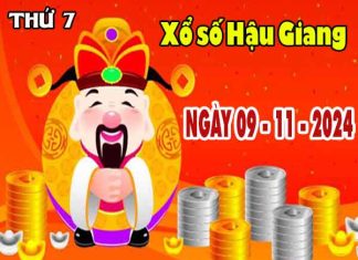 Kết quả XSHG ngày 9/11/2024 đài Hậu Giang thứ 7 hôm nay chính xác nhất